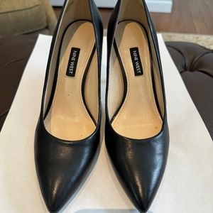 Black Leather Pump by Nine West.  Size 8 1/2